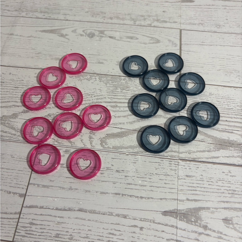 The Happy Planner Mini Pink and Navy Blue Heart Discs 2 Sets